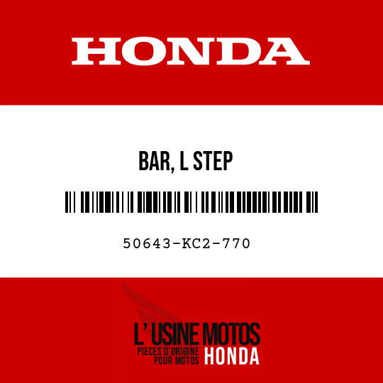 image de 50643-KC2-770 BAR, L STEP