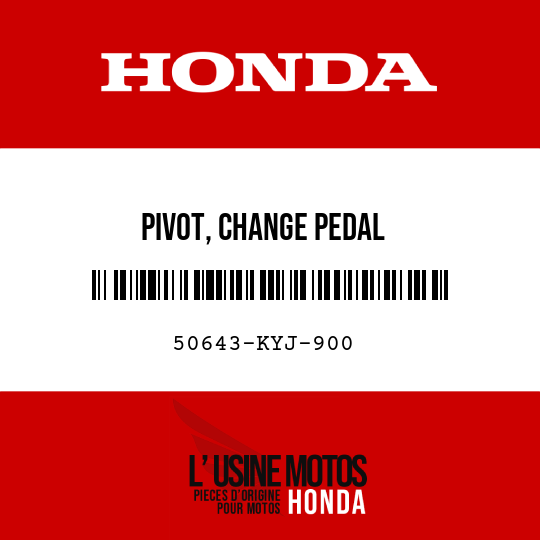 image de 50643-KYJ-900 PIVOT, CHANGE PEDAL