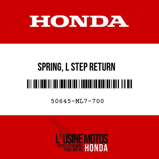 image de 50645-ML7-700 SPRING, L STEP RETURN