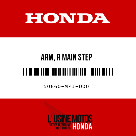 image de 50660-MFJ-D00 ARM, R MAIN STEP