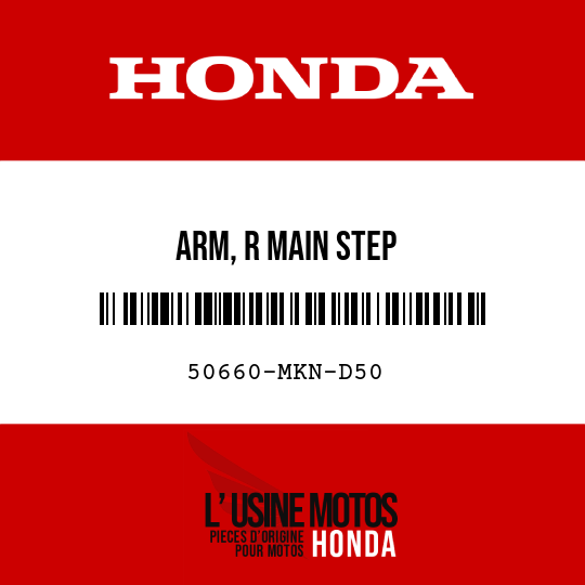 image de 50660-MKN-D50 ARM, R MAIN STEP