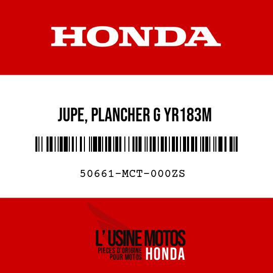 image de 50661-MCT-000ZS JUPE, PLANCHER G YR183M 