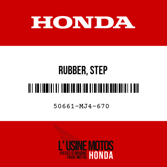 image de 50661-MJ4-670 RUBBER, STEP