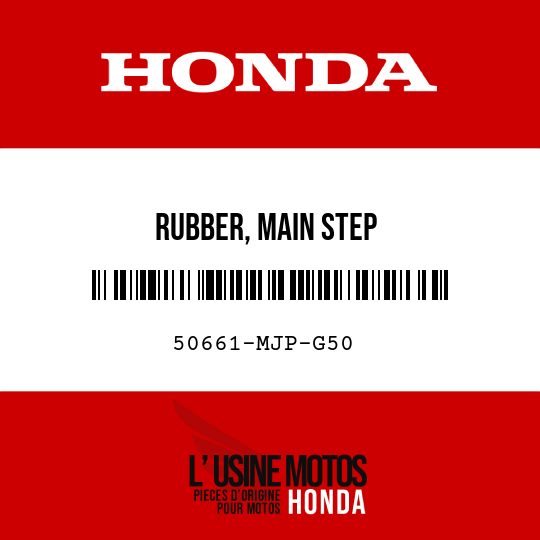 image de 50661-MJP-G50 RUBBER, MAIN STEP