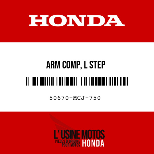 image de 50670-MCJ-750 ARM COMP, L STEP