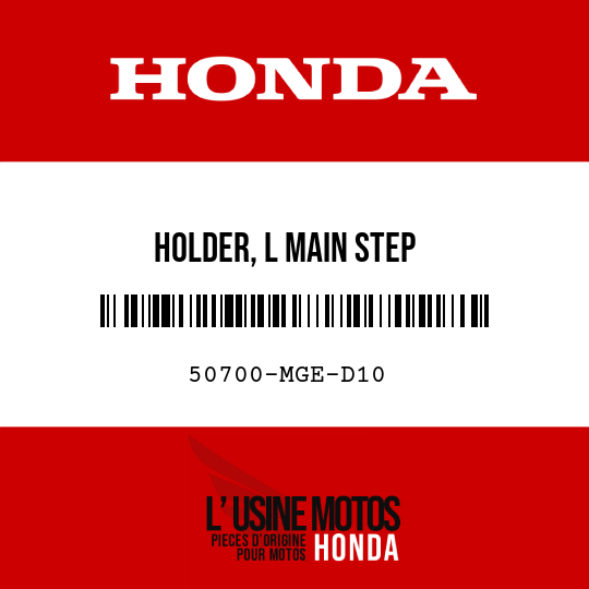 image de 50700-MGE-D10 HOLDER, L MAIN STEP