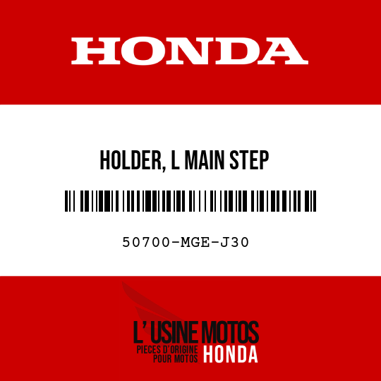 image de 50700-MGE-J30 HOLDER, L MAIN STEP