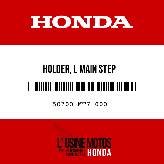 image de 50700-MT7-000 HOLDER, L MAIN STEP
