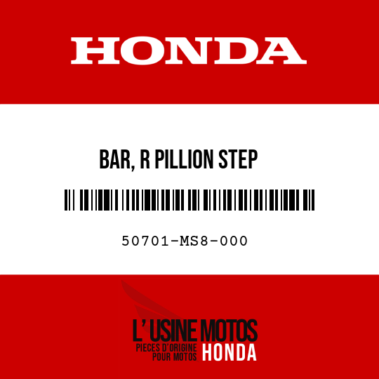image de 50701-MS8-000 BAR, R PILLION STEP