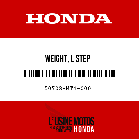 image de 50703-MT4-000 WEIGHT, L STEP