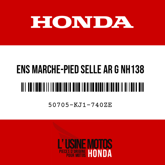 image de 50705-KJ1-740ZE ENS MARCHE-PIED SELLE AR G NH138 