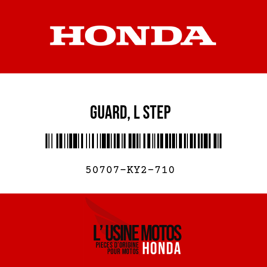 image de 50707-KY2-710 GUARD, L STEP