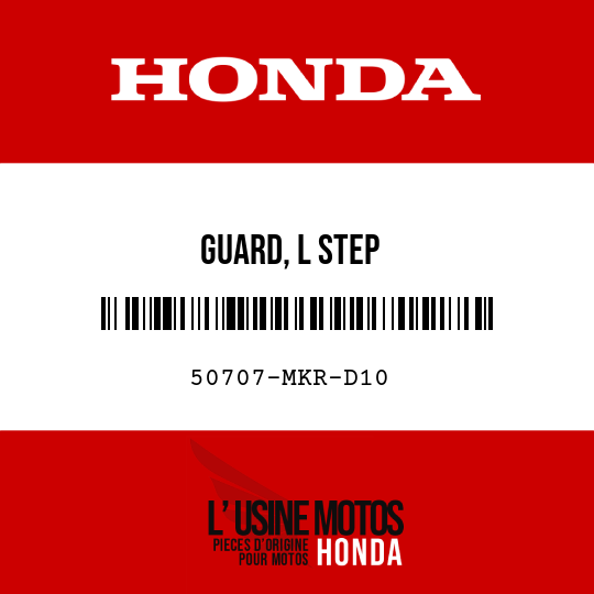 image de 50707-MKR-D10 GUARD, L STEP