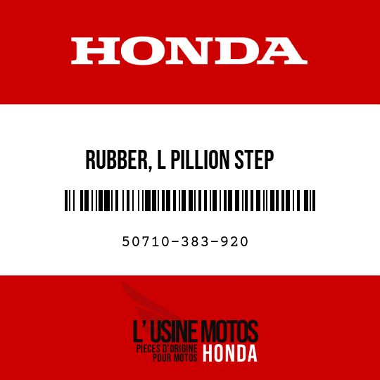 image de 50710-383-920 RUBBER, L PILLION STEP