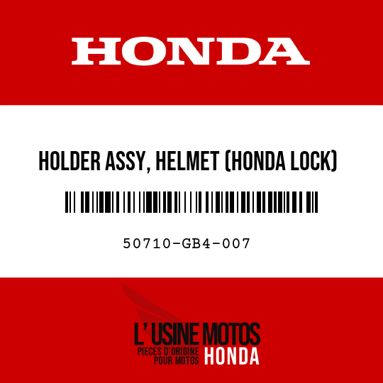 image de 50710-GB4-007 HOLDER ASSY, HELMET (HONDA LOCK)