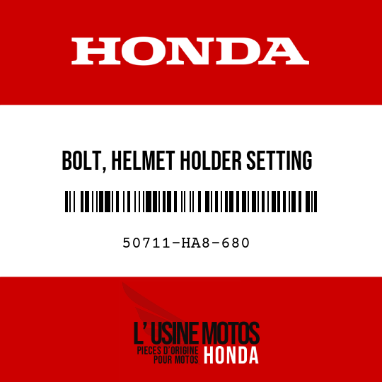 image de 50711-HA8-680 BOLT, HELMET HOLDER SETTING