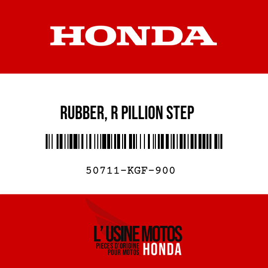 image de 50711-KGF-900 RUBBER, R PILLION STEP