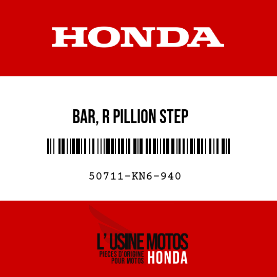 image de 50711-KN6-940 BAR, R PILLION STEP