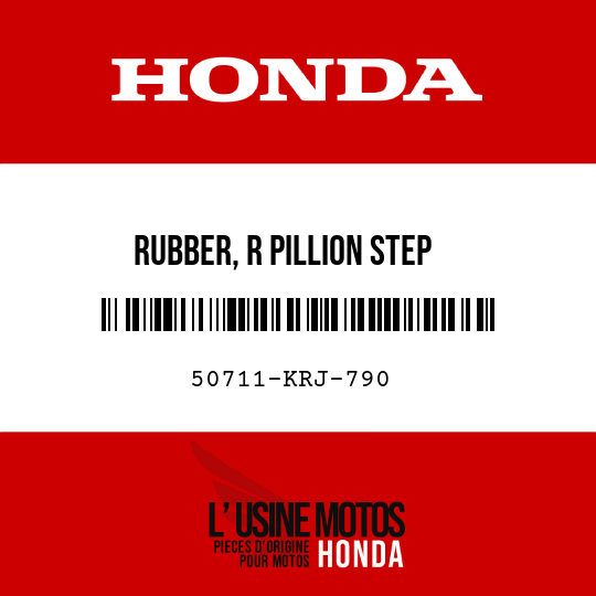 image de 50711-KRJ-790 RUBBER, R PILLION STEP