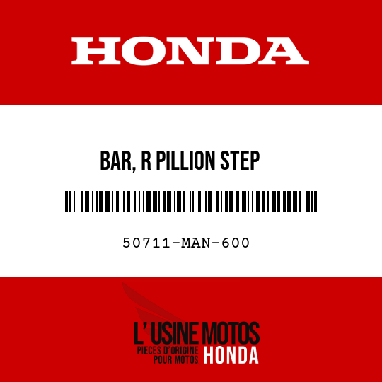 image de 50711-MAN-600 BAR, R PILLION STEP