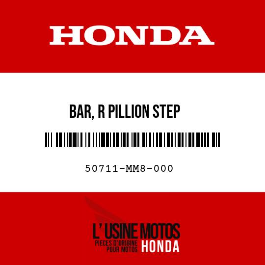 image de 50711-MM8-000 BAR, R PILLION STEP