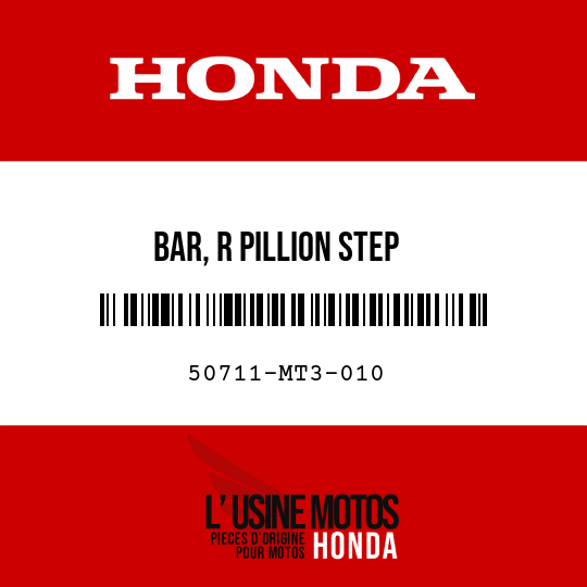 image de 50711-MT3-010 BAR, R PILLION STEP