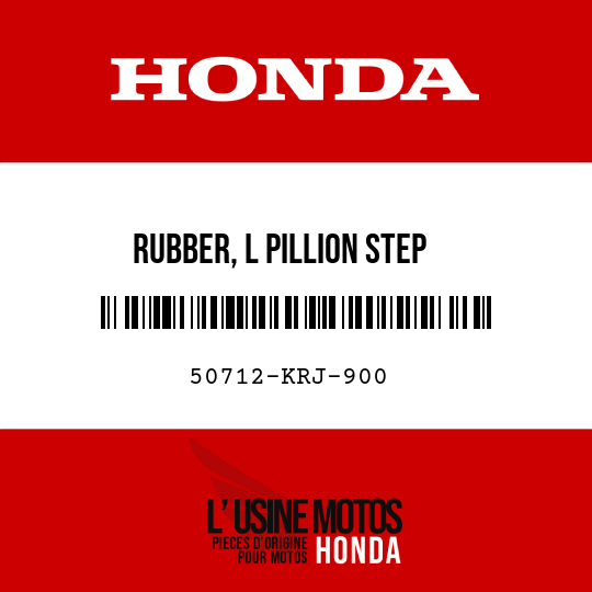 image de 50712-KRJ-900 RUBBER, L PILLION STEP