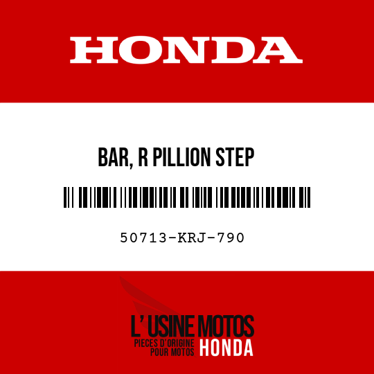 image de 50713-KRJ-790 BAR, R PILLION STEP