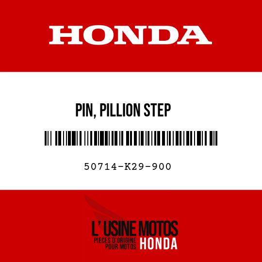image de 50714-K29-900 PIN, PILLION STEP