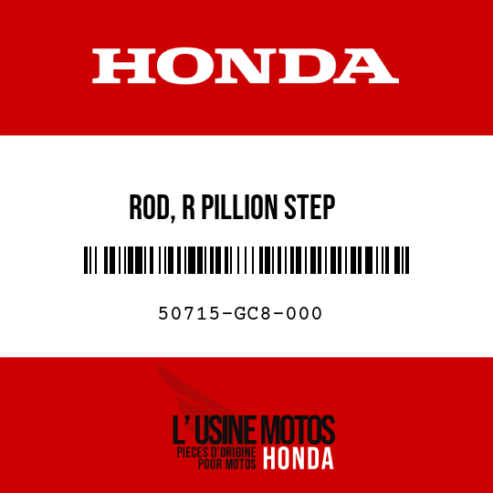 image de 50715-GC8-000 ROD, R PILLION STEP