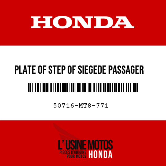image de 50716-MT8-771 PLATE OF STEP OF SIEGEDE PASSAGER