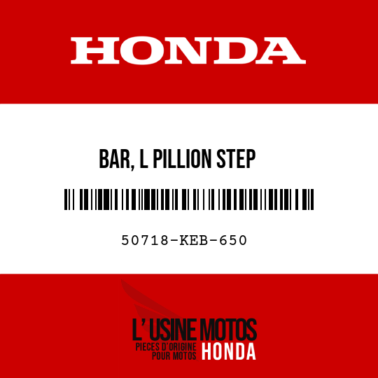 image de 50718-KEB-650 BAR, L PILLION STEP