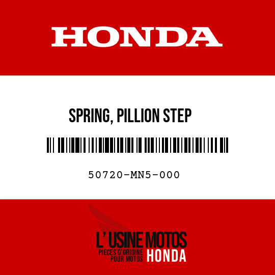image de 50720-MN5-000 SPRING, PILLION STEP