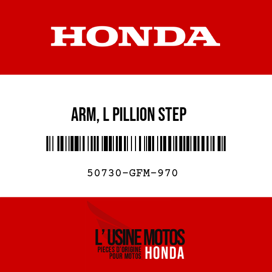 image de 50730-GFM-970 ARM, L PILLION STEP