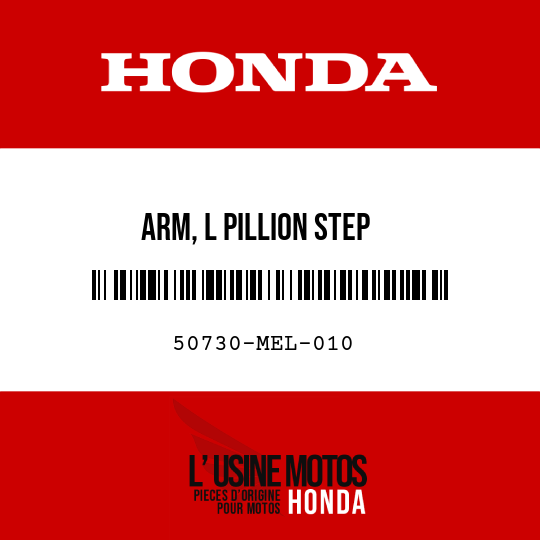 image de 50730-MEL-010 ARM, L PILLION STEP