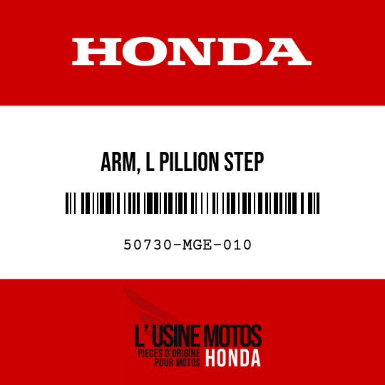 image de 50730-MGE-010 ARM, L PILLION STEP