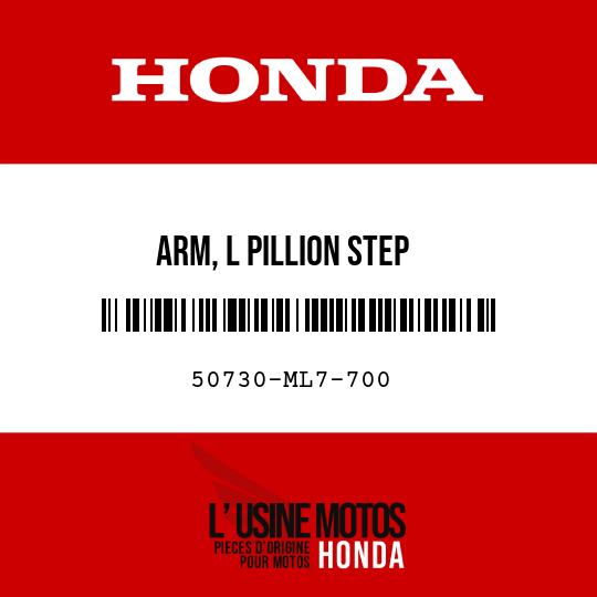 image de 50730-ML7-700 ARM, L PILLION STEP
