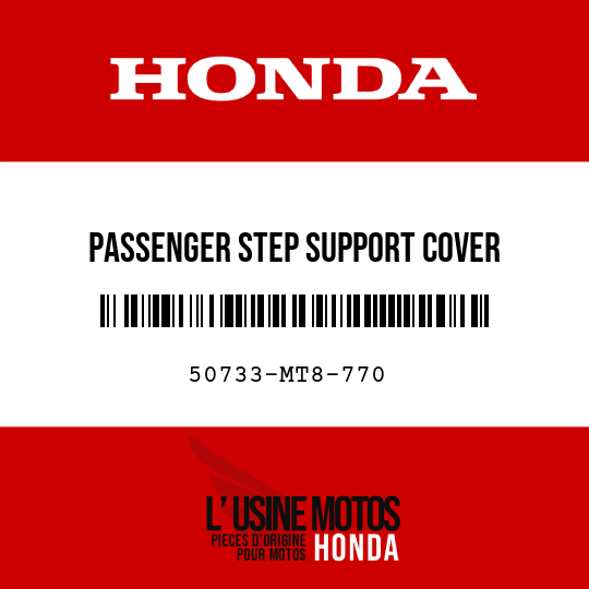 image de 50733-MT8-770 PASSENGER STEP SUPPORT COVER