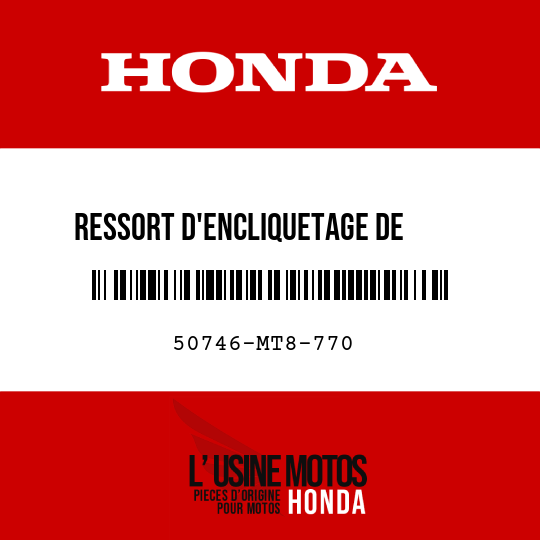 image de 50746-MT8-770 RESSORT D'ENCLIQUETAGE DE     REGLAGE DE MARCHEPIED PASS.