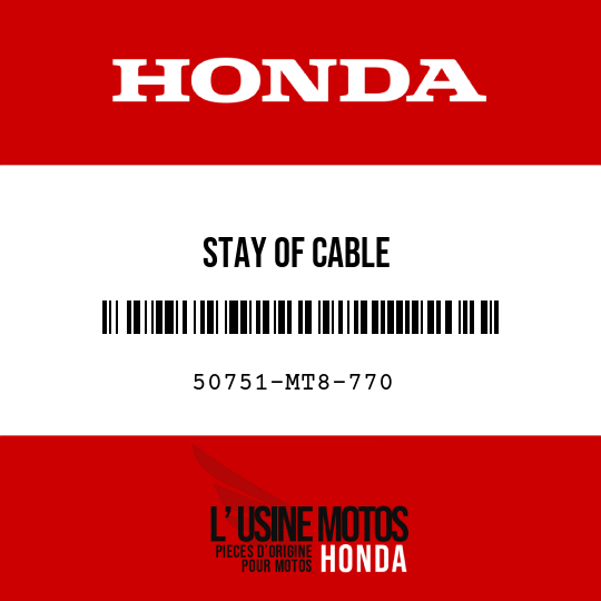 image de 50751-MT8-770 STAY OF CABLE