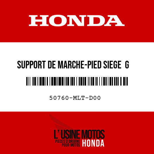 image de 50760-MLT-D00 SUPPORT DE MARCHE-PIED SIEGE  G