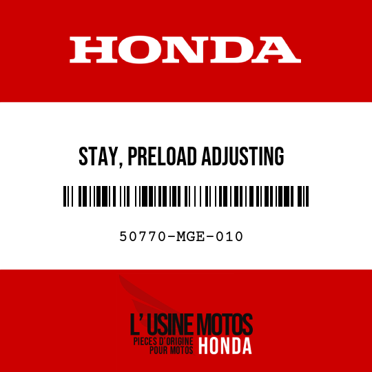 image de 50770-MGE-010 STAY, PRELOAD ADJUSTING
