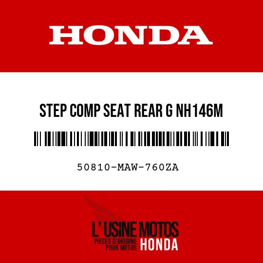 image de 50810-MAW-760ZA STEP COMP SEAT REAR G NH146M