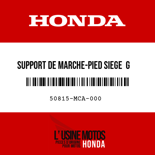 image de 50815-MCA-000 SUPPORT DE MARCHE-PIED SIEGE  G