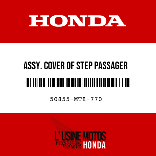 image de 50855-MT8-770 ASSY. COVER OF STEP PASSAGER