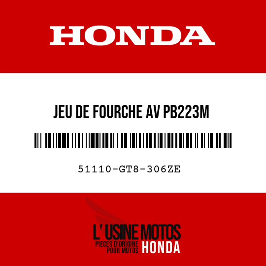 image de 51110-GT8-306ZE JEU DE FOURCHE AV PB223M