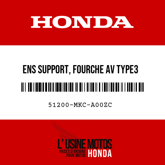 image de 51200-MKC-A00ZC ENS SUPPORT, FOURCHE AV TYPE3