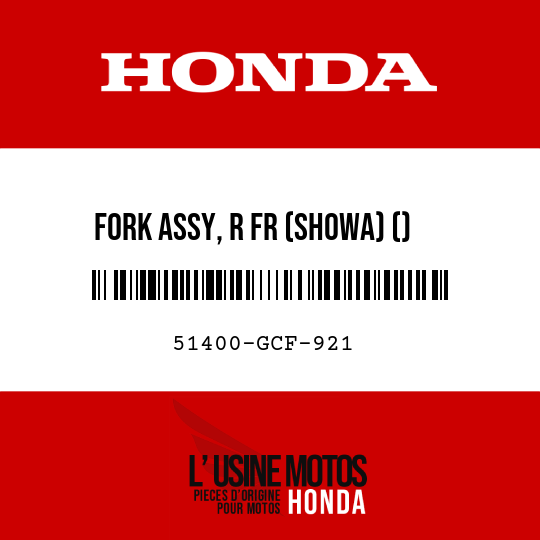image de 51400-GCF-921 FORK ASSY, R FR (SHOWA) ()