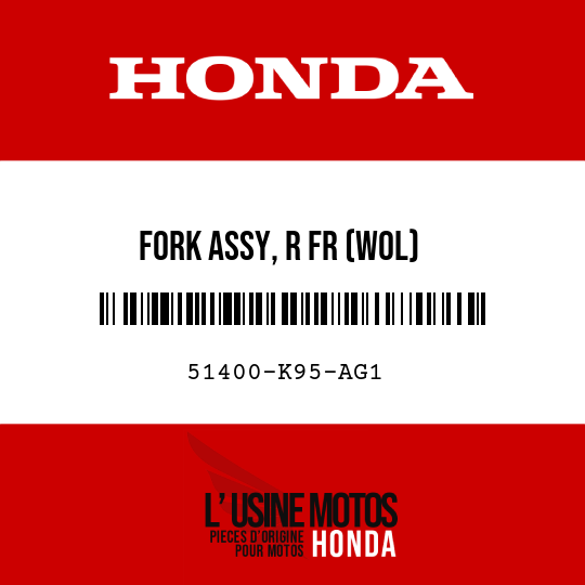 image de 51400-K95-AG1 FORK ASSY, R FR (WOL)