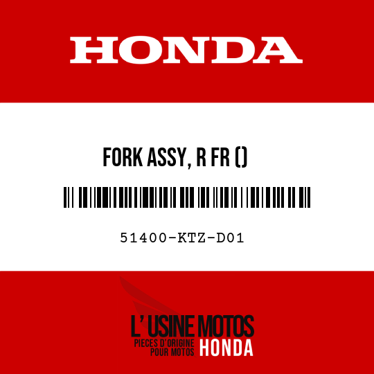 image de 51400-KTZ-D01 FORK ASSY, R FR ()